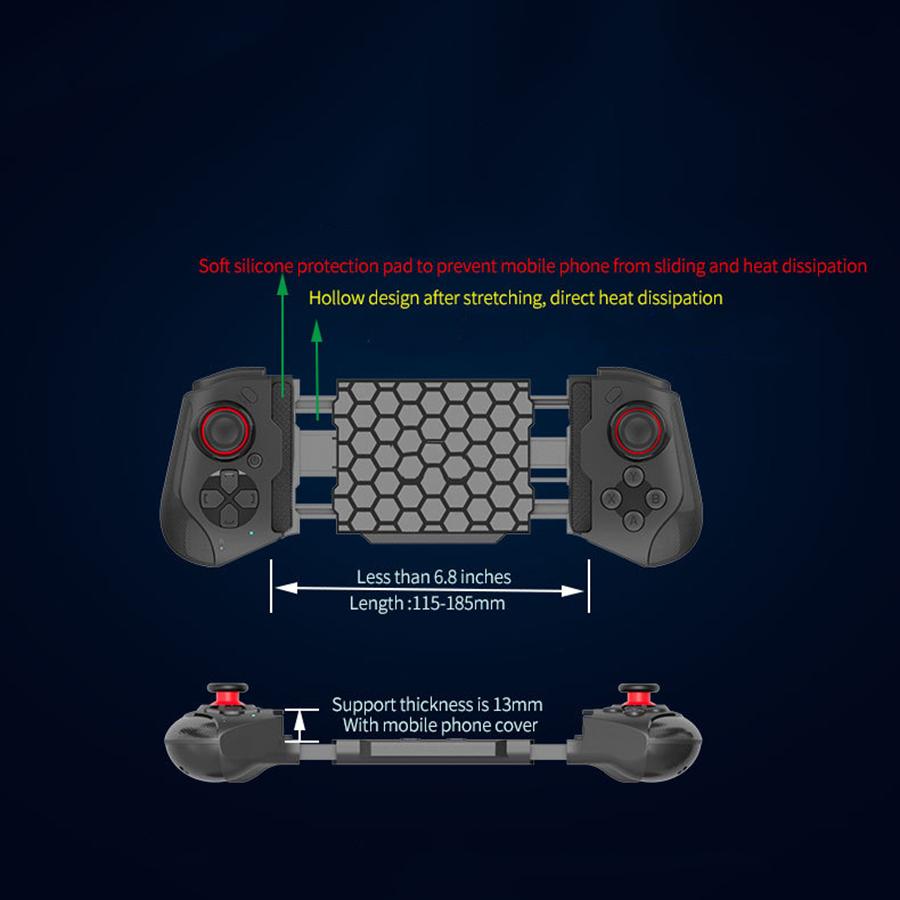 1PC Bluetooth Compatible Gamepad For IOS Android Mobile Game Joystick For Mocute