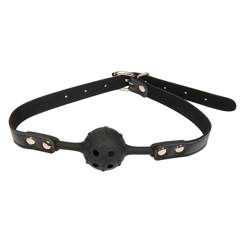 Safety Silicone Open Mouth Gag Ball With Holes Bondage Restraints Sex Toys For Women Slave Gag With Open Holes For Couples 