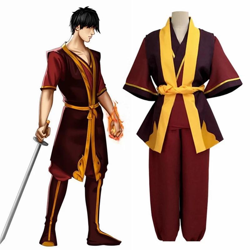 Cosplay pruik Avatar de laatste meester van de lucht Prins Zuko, op maat gemaakte uniform pruik voor Halloweenfeest S