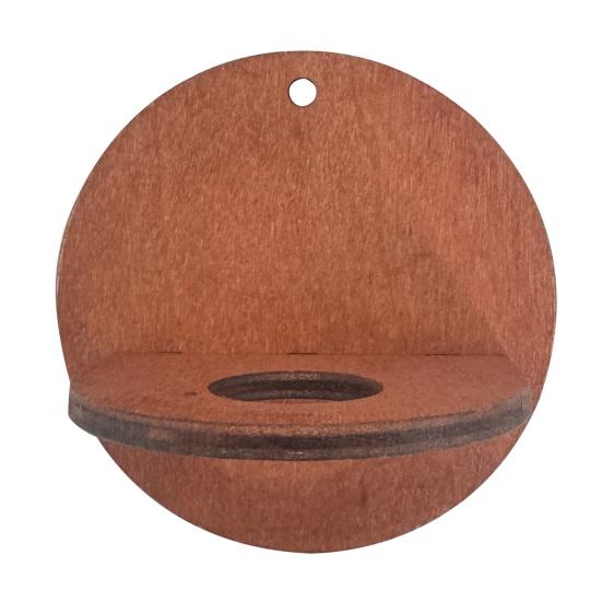 Wall Air Plant Holder Wooden Geometric Air Plant Stand Rustic Wall Mount Planter for Home Living Room Bedroom Decor