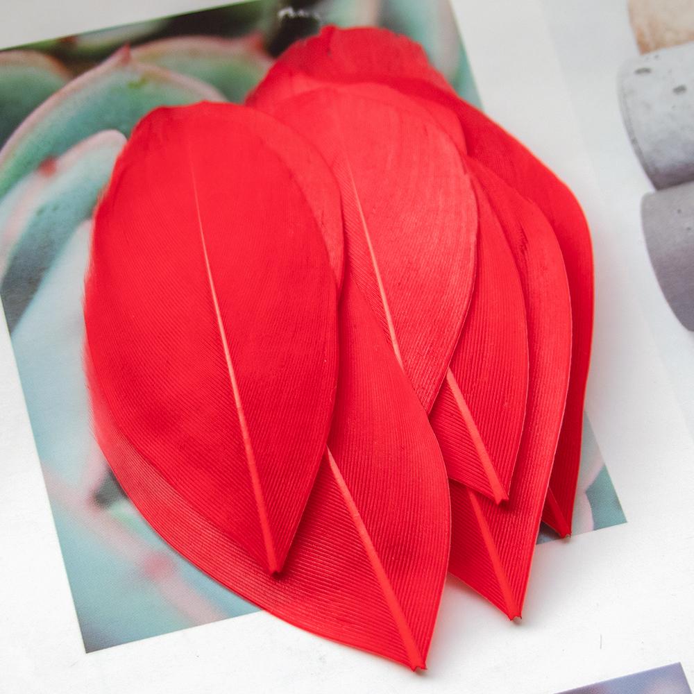 Nature Goose Feathers For Jewelry Making Decoration White Swan Needlework Wedding Handicraft Accessories Crafts 5-8Cm