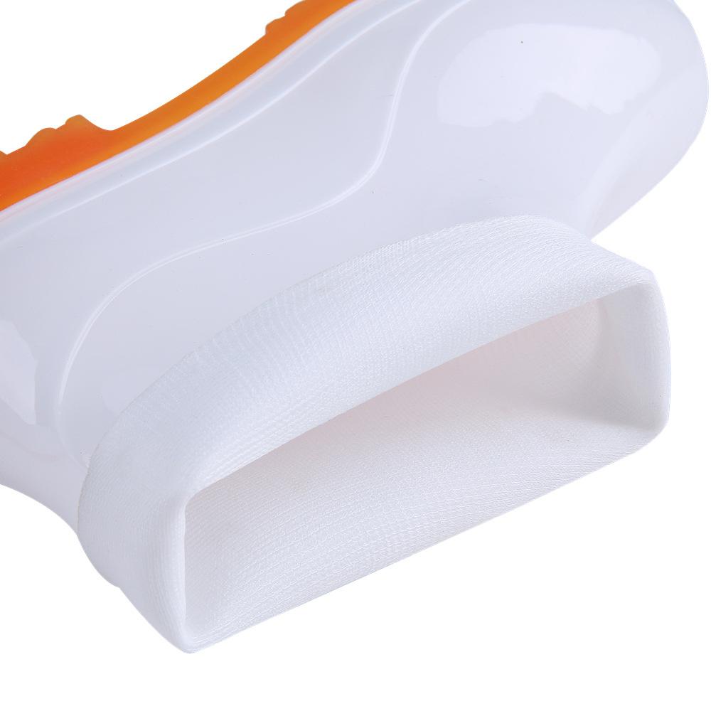 Men's PVC low tube rain shoes white beef tendon sole low-top rain boots work water shoes rubber shoes