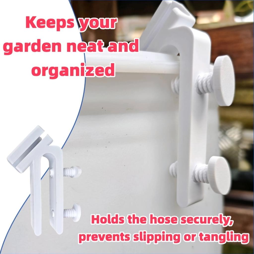 1pc Adjustable Water Pipe Clamp Durable Plastic Hose Holder Multifunctional Mounting Clip Curved Design for Easy Installation