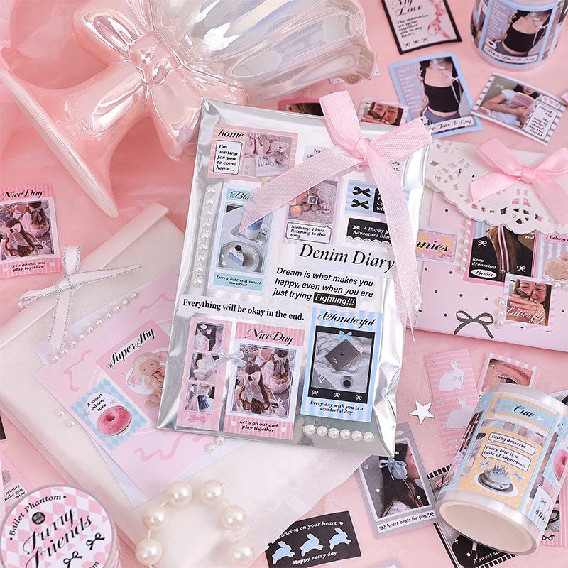 Jiyu Met Sincerity Ballet Phantom Series: Korean Style Girlish Heart Tape for Hand Account Decoration - 2nd Edition