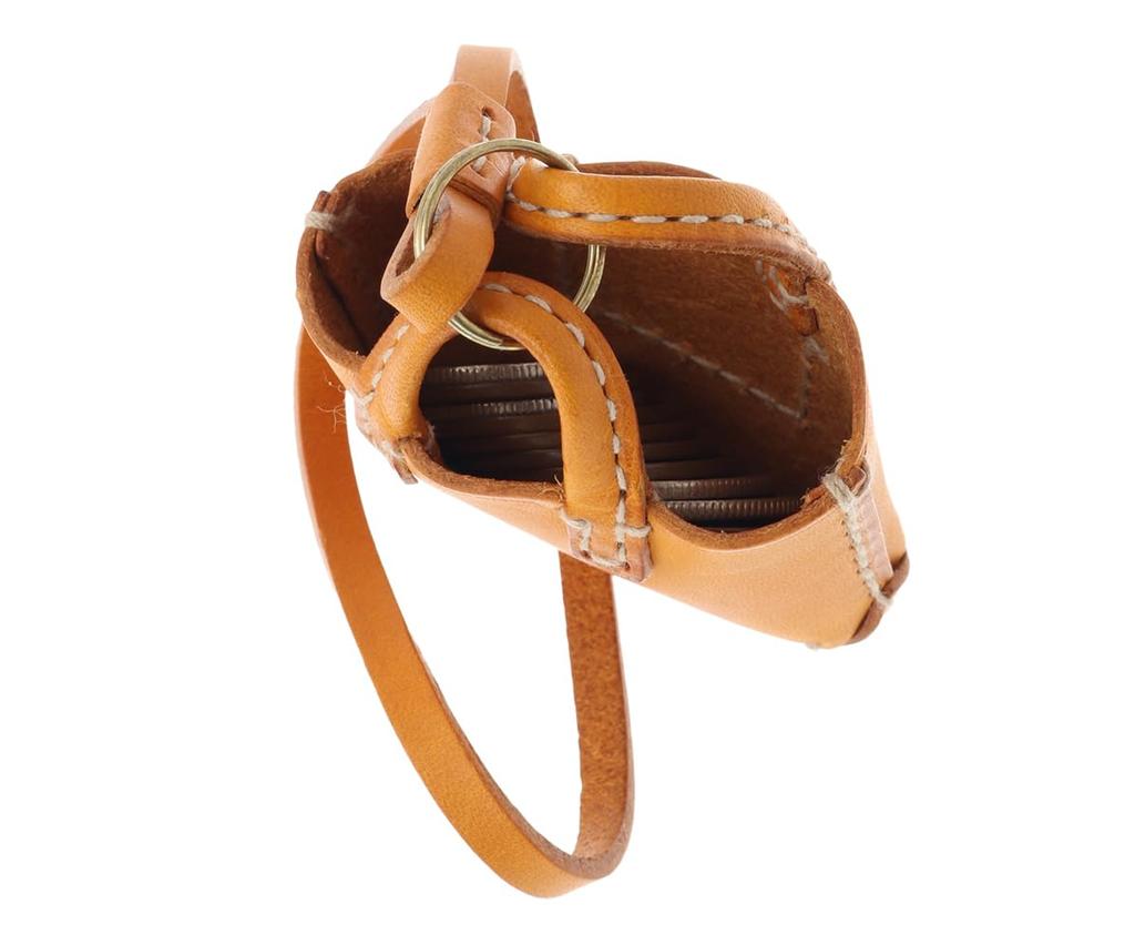 Genten Leather Charm for Amano Bag, Exciting Charm, Orange