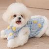 Two Leg Star-Print Scarf Dog Coat Warm Dog Velvet Vest Cute Puppy Plush Jacket  For Pets