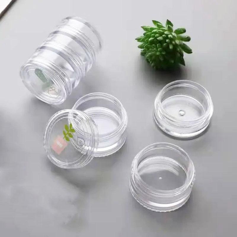Multi-Layer Plastic Boxes Travel Cream Sorting Packing Transparent Split Bottles Portable Ring Storage Case Mini Finishing Organ