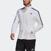 Adidas Marathon Jacket With Stand Collar And Logo Stripes Men Jackets White GK6111