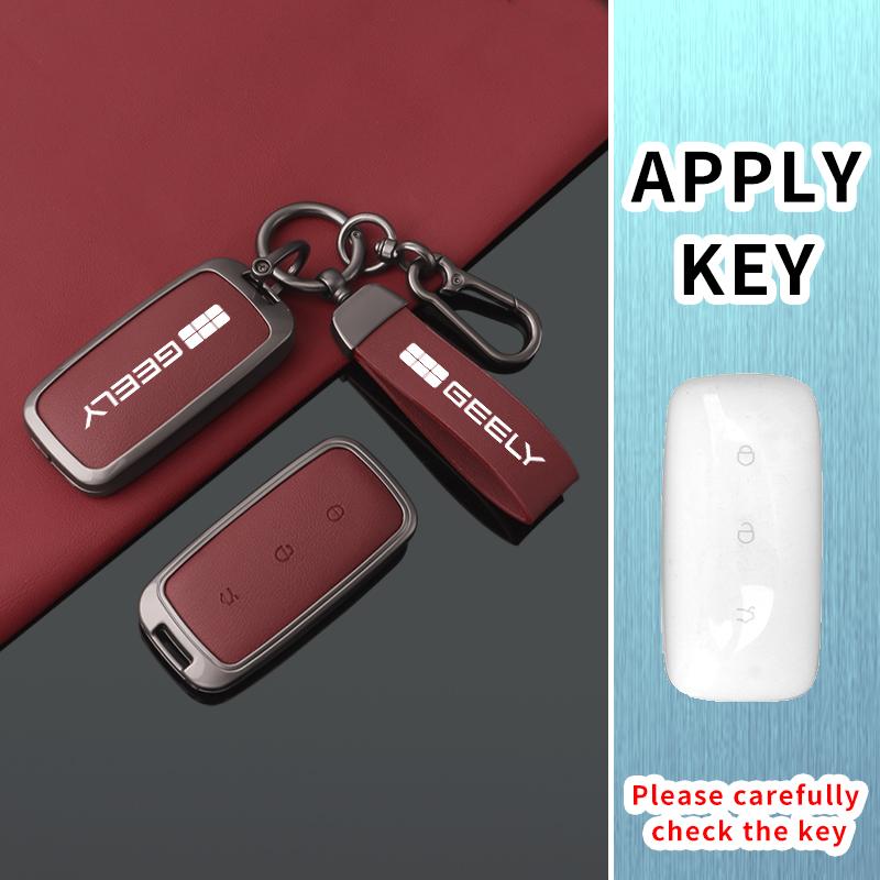Zinc Alloy Car Remote Key Cover, Geely Galaxy Ex5 E5 L6 L7 Emi No.1 Proton E.Mas 7 5 E8 Starry 8 Car Keychain Car Interior Acces