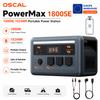 OSCAL PowerMax 1800SE Draagbaar Energie Station 1024Wh LiFePO4, PIEK 3600W Zonne-Generator, 100W USB‑C Snelladen voor Kamperen Camper Huis