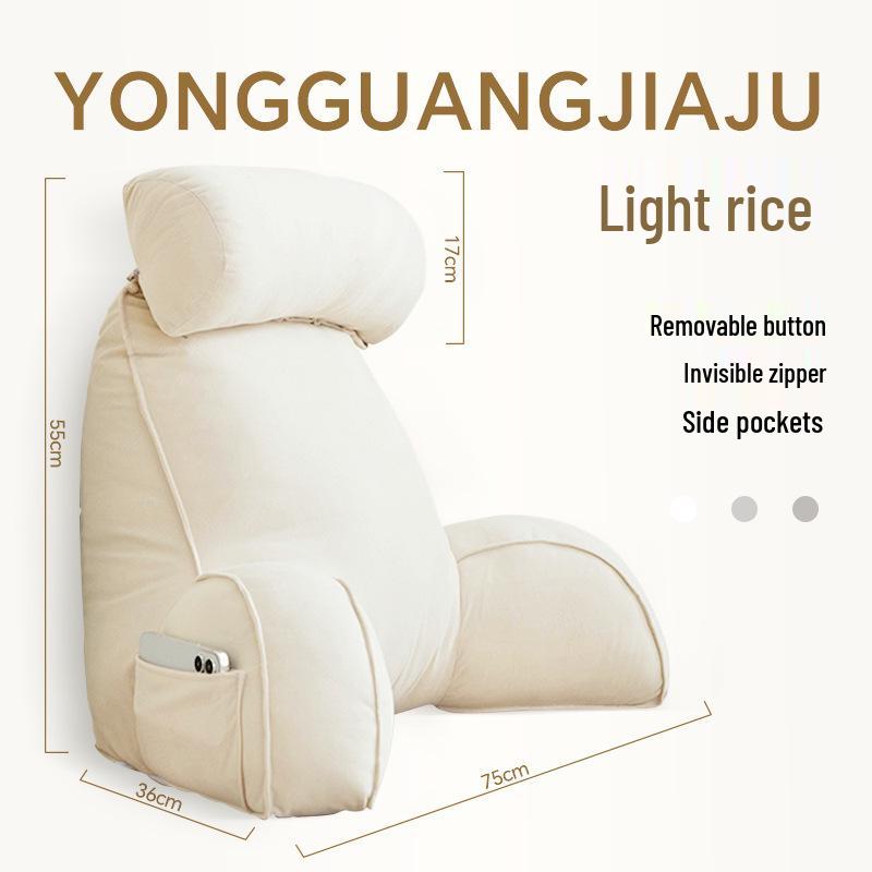 Comfortable Reading Pillow with Lumbar & Neck Support for Dorms, Bay Window, or Bed.