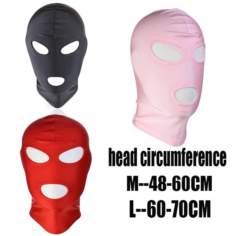 Manyjoy Maska Kukla na Hlavu Spandex Lycra Kukla SM Hra na Role Latex Kůže Otevřená Ústa Oči Pokrývka Hlavy Sexy Zábavné Doplňky