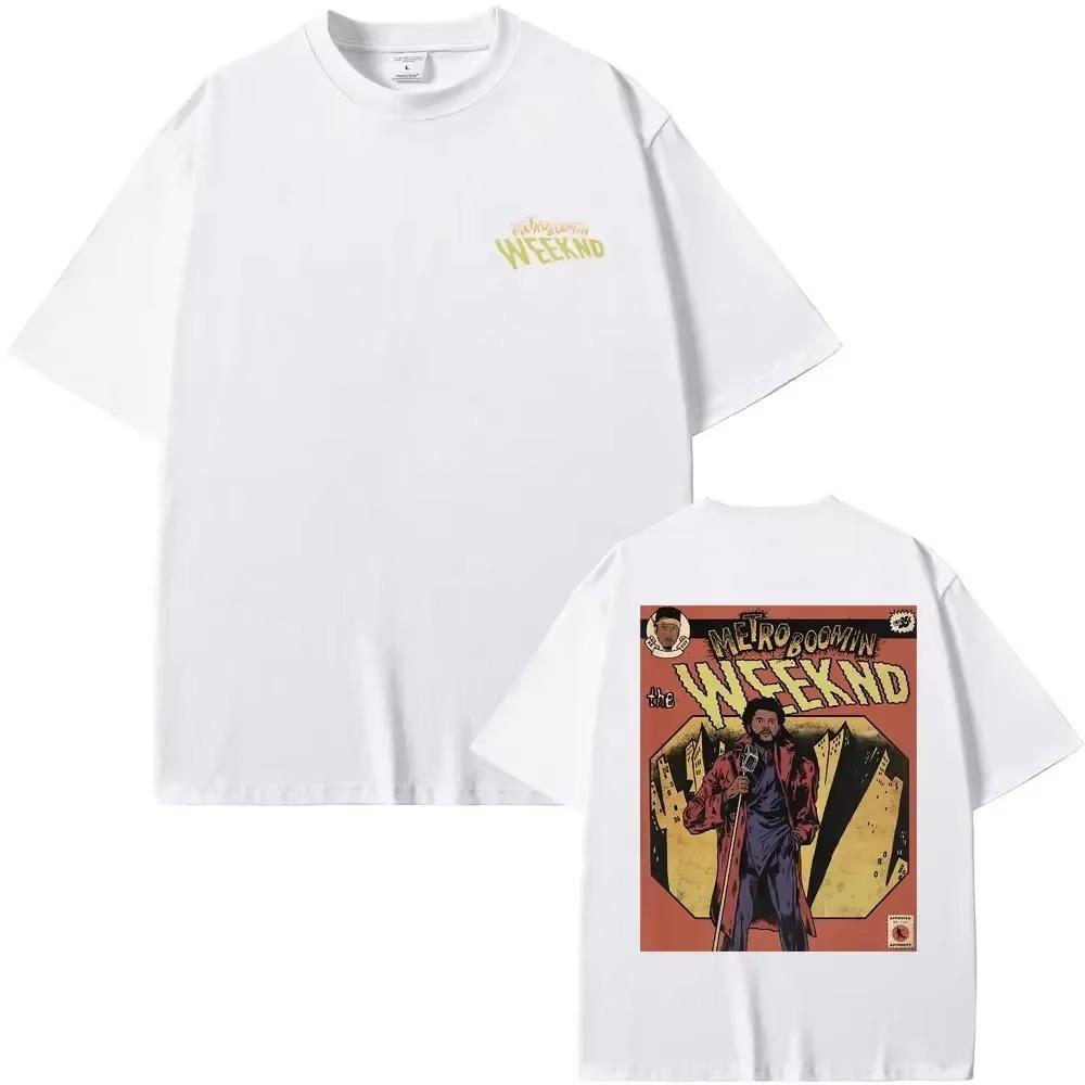 Rapper Metro Boomin The Weeknd Graphics T-shirt Men Women Hip Hop Oversized Short Sleeve Tshirt Men's Fashion Casual Streetwear
