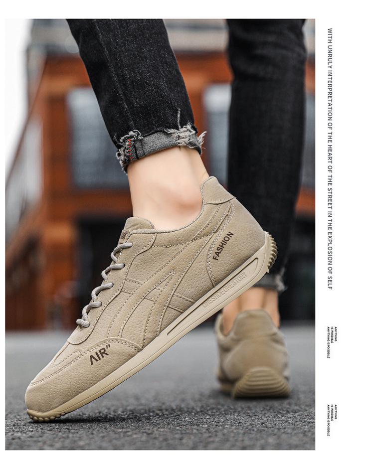 2024 Forrest Gump Retro Korean Style Men's Running & Skate Shoes - Spring Trendy Casual Waffle Design.