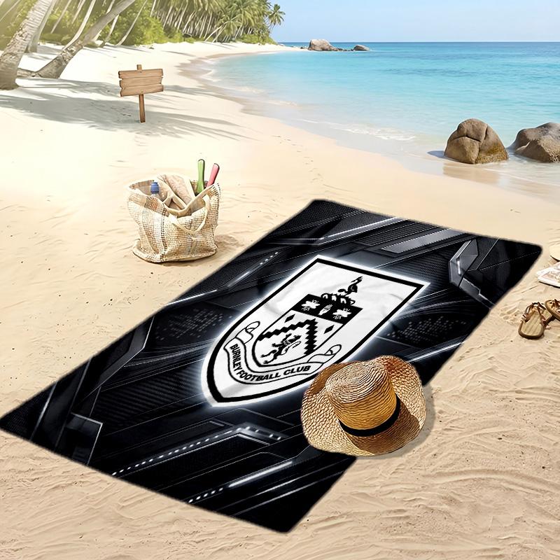 Burnley Football Print Beach Towel, Large Soft Quick Dry Towel for Beach Camping Swimming