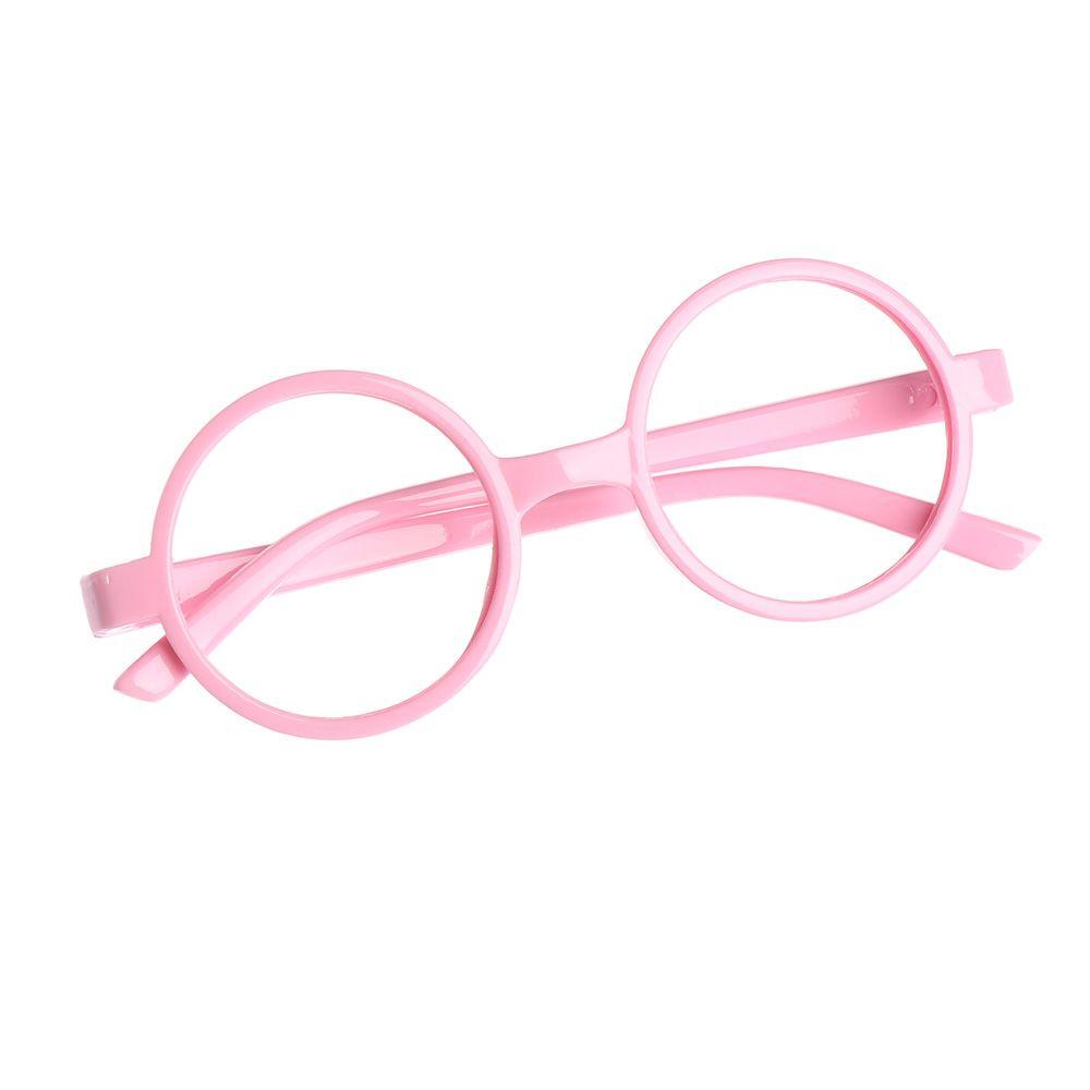 

Fashion Portable Candy Color Spectacle Frames Ultra Light Eyewear Protection Round Glasses Frame рожевий