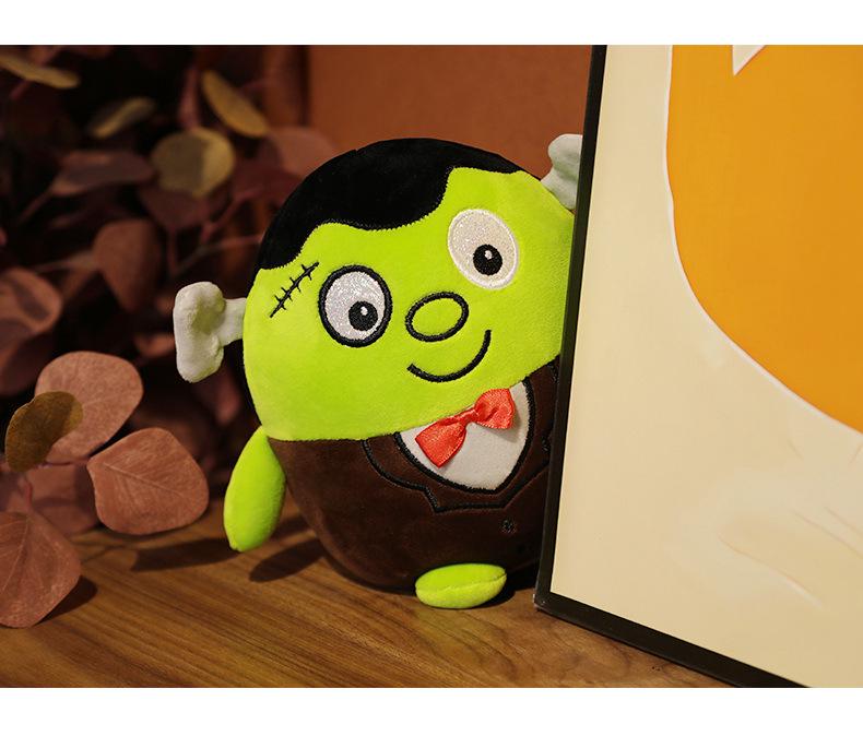 Lustiges Zombie-Kürbis-Plüschtier - Halloween-Geschenk