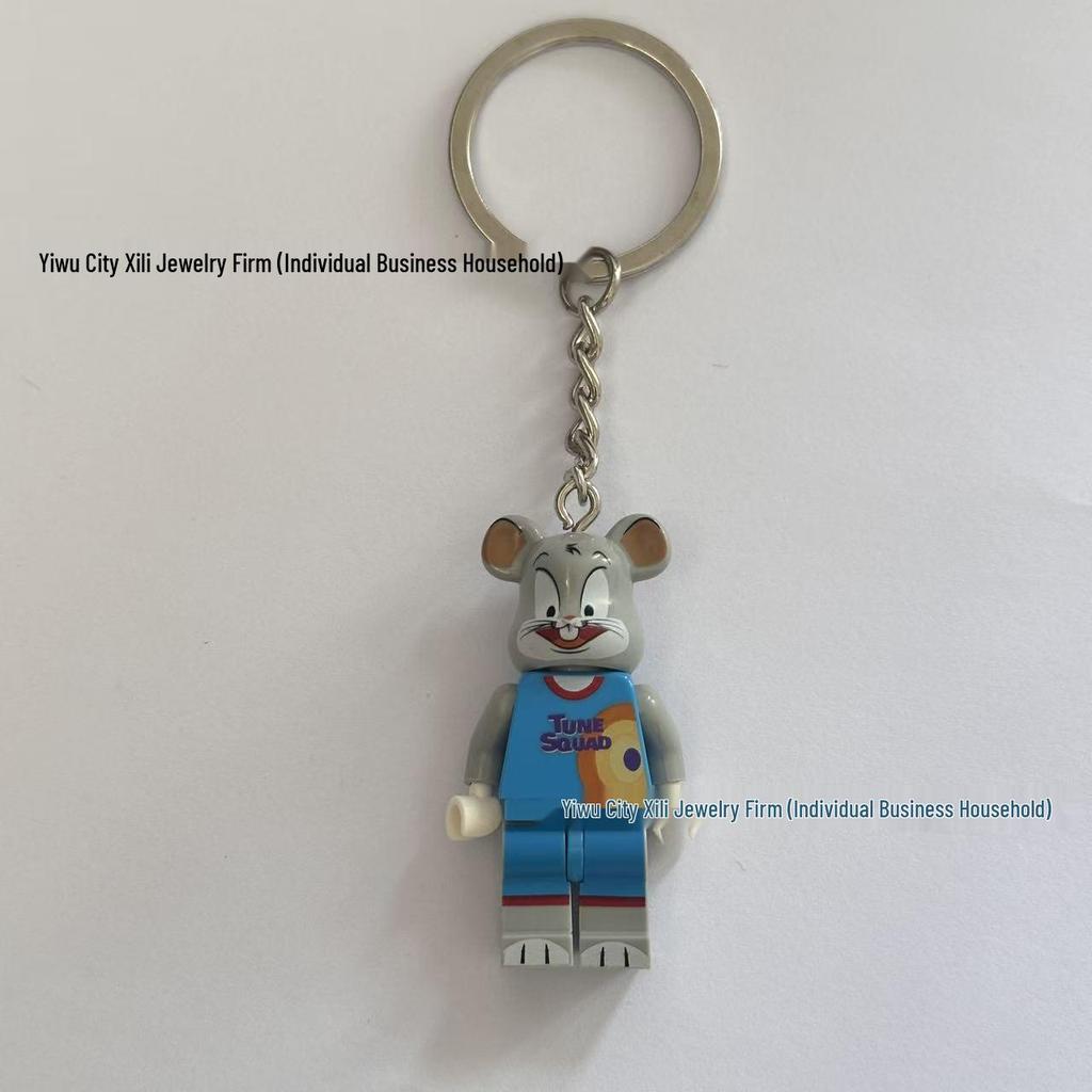 Klíčenka s přívěskem - Batman & Králík Bugs Bunny - Ozdoba na tašku pro páry