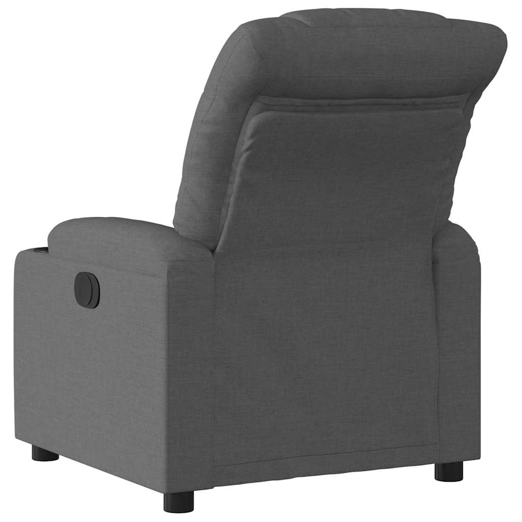 Relaxation Armchair Dark Grey Fabric