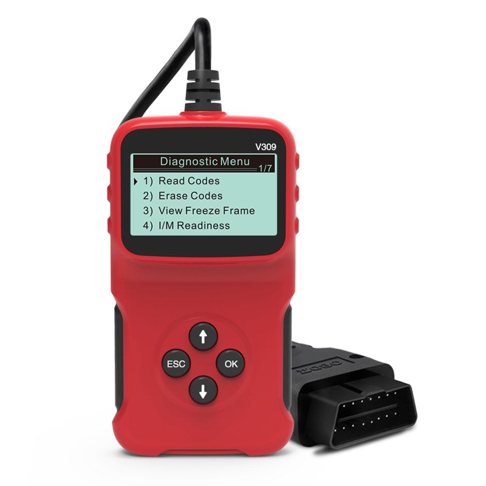 Car Fault Detector Digital Display OBD2 Code Reader Multi-Language Car Fault Codes Reader Car Repair Tool арбуз красный