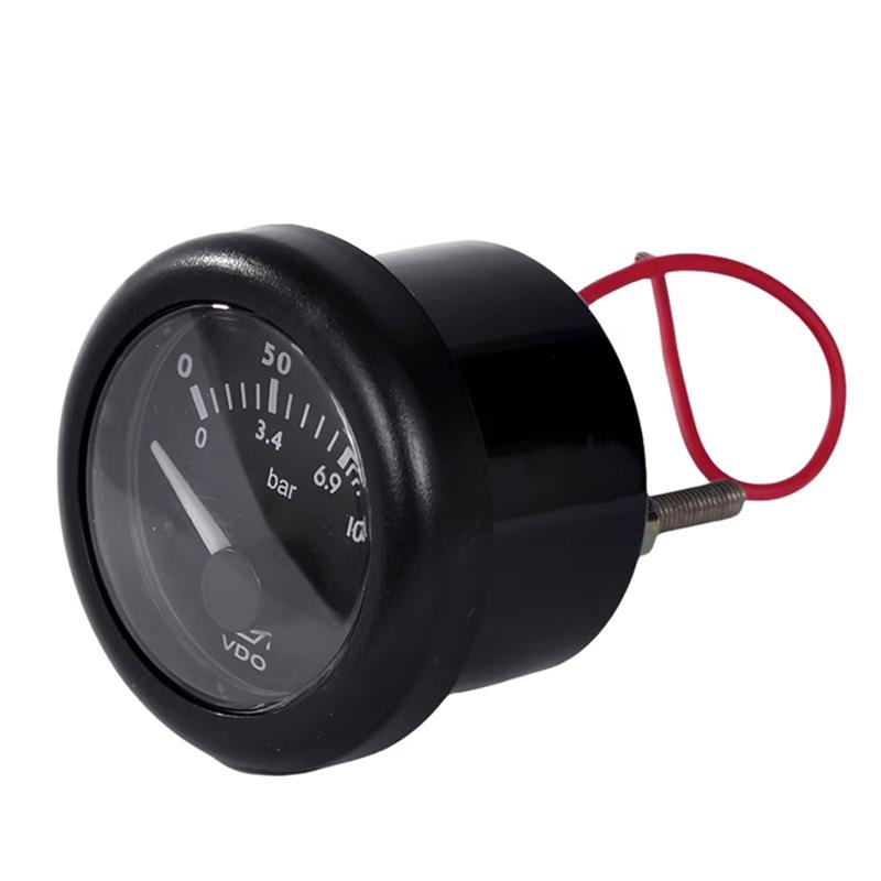 Popular Automotive Gauge Marine Gauge VDO Oil Pressure Meter 52Mm Diesel Engines Oil Pressure Gauge Black 12V