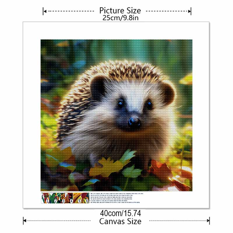 Neuankömmling 5D DIY Vollkreis Diamantmalerei "Igel" Stickerei Kreuzstich Heimdekor Geschenk