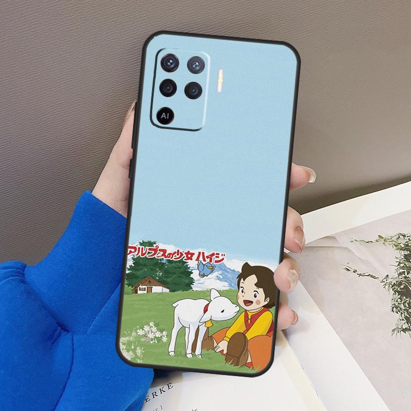 Cartoon Heidi Phone Case For OPPO A54 A74 A94 A53S A1K A15 A16 A3S A5S A83 A91 A93 A5 A9 A53 A31 A52 A72