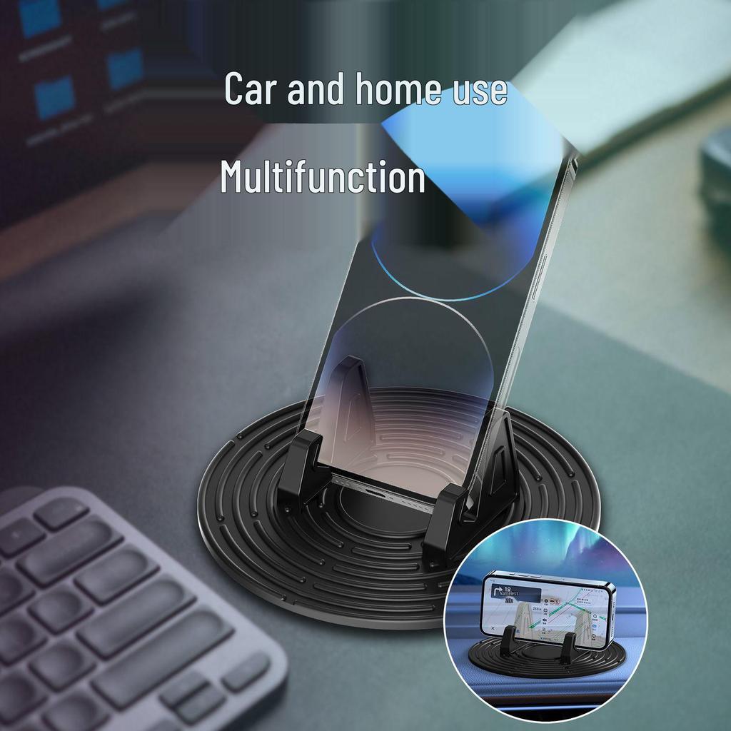 Durable Silicone Car Phone Holder with Gravity Support & Multi-functional Dashboard Navigation