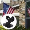 Flag Pole Holder Heavy Duty Flag Pole Mounting Bracket 45-degree Angle Metal Flag Mount for Outdoor Wall Porch House Boat Flag Banner Mounting