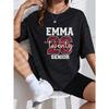 White T Shirt With Emma Twenty 26 Senior Print For Graduation Celebration