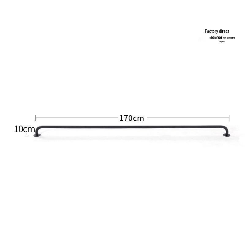 Wall-mounted & Side-mounted Drying Rod for Bedroom Wardrobe and Balcony - Fixed Top-Mounted Clothes Rack, Free Shipping
