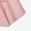 ZANZEA Women Sleeveless Tank Tops and Shorts Summer Two Piece Suit Sets