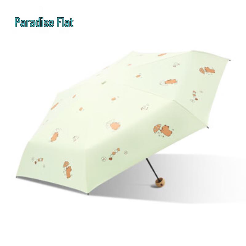 Paradise Umbrella 5-Fold Compact UV Sun & Rain Umbrella