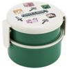 Skater Bento Rice Ball Made In Explore More Box, 500ml, 2-Tier, Round, Case, Antibacterial, Japan, Minecraft, ONWR1AG-A