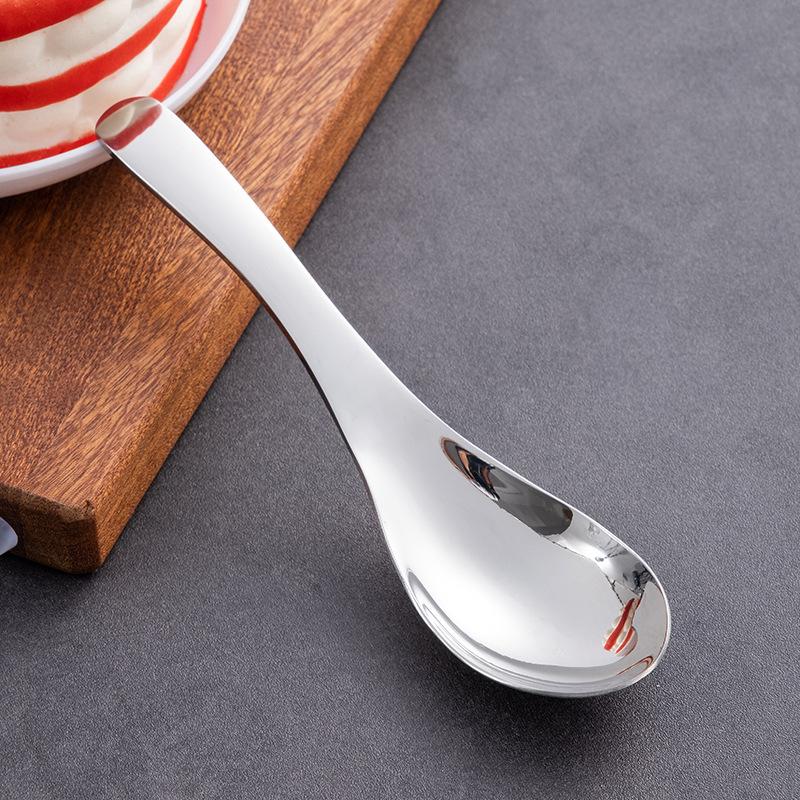 HANYANG Stainless Steel Thickened Spoon Soup Spoon Children's Long-handled Rice Spoon Tableware