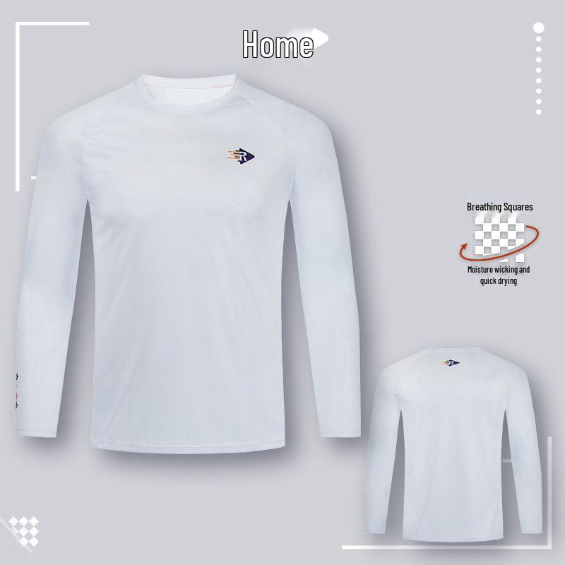 

Унисекс быстросохнущая футболка с длинным рукавом для марафона, бега, фитнеса, йоги и фрисби L