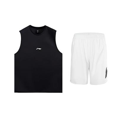 Comfortable Breathable Quick-Dry Vest And Fitted Shorts Casual Sports Set Unisex Sets YVSV027-2+YKSU157-1