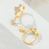 Orstarry S925 Silver Earring Star Sun Earring Gold Plated For Women Birthday Gift Fashion Trend Silver Jewelry Gift