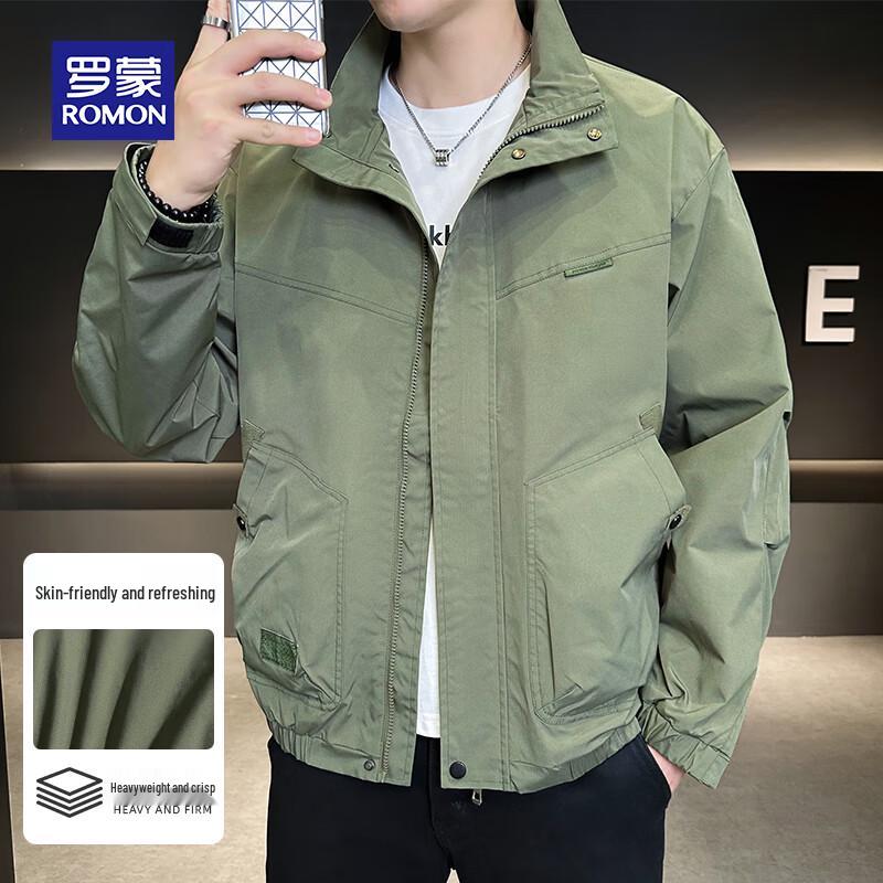 ROMON Men's Autumn Business Casual Windproof Jacket