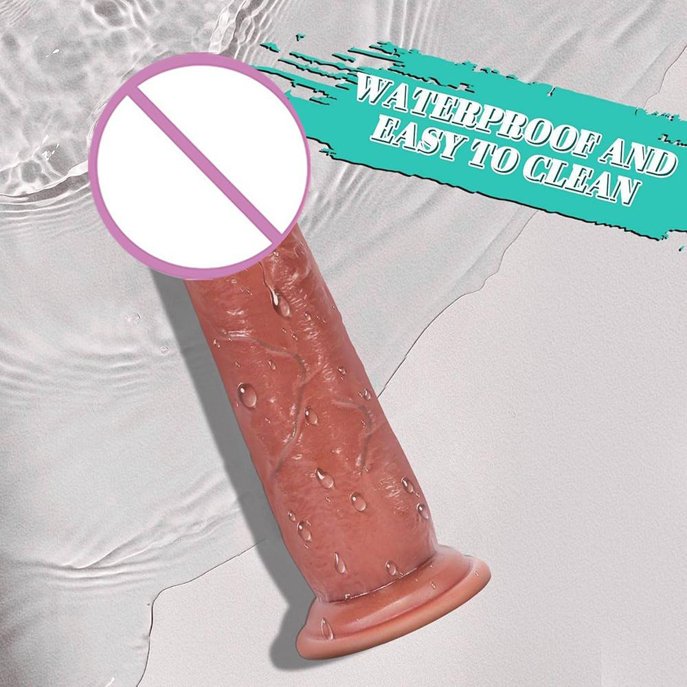 New Realistic Soft Dildo Silicone Penis with Suction Cup Female Vaginal G Spot Clitoris Stimulator Masturbation Cock Women Men Anal Plug Adult Sex Toy