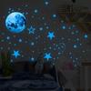 1 Glow Stars In the Set Wall Moon Pattern Stickers Dark PVC Bedroom Ceiling Decals Home Decor