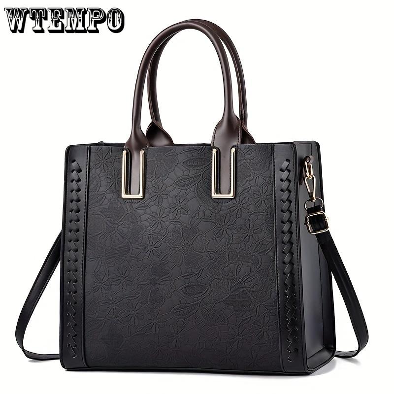 New Lace Embossed Large Capacity Soft Shoulder Oblique Span Multi-layer Texture Foreign Style Women's Bag