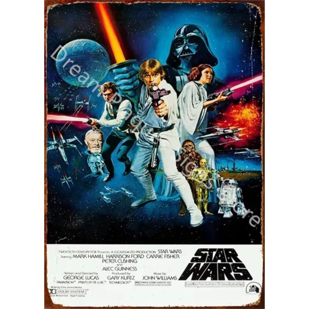 Movie Vintage Metal Sign Retro Cinema Wall Art Poster for Home Room Decor Aesthetic Wall Decoration Plaque Gift for Movie Lovers