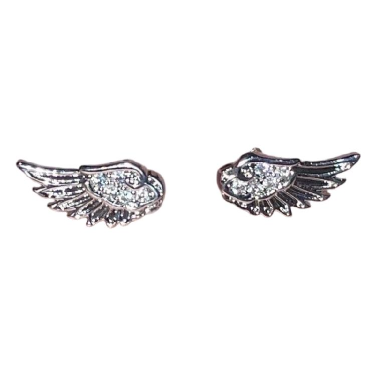 Alloy Wing Designs Ear Studs Lightweight Geometric Personality Earrings Jewelry Accessory For Fashion Outfits
