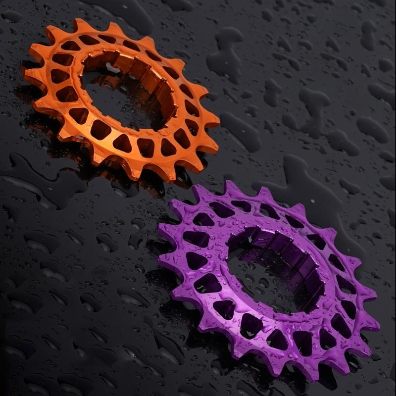 Kits de Conversion Pignons Mono-Vitesse 16T 18T pour Vélos Multi-Vitesses, Cassettes Mono-Vitesse avec Entretoises et Bagues de Blocage