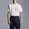 Moncler SS22 T-Shirts Men's White Crew Neck Moderate H10918C000488390Y001
