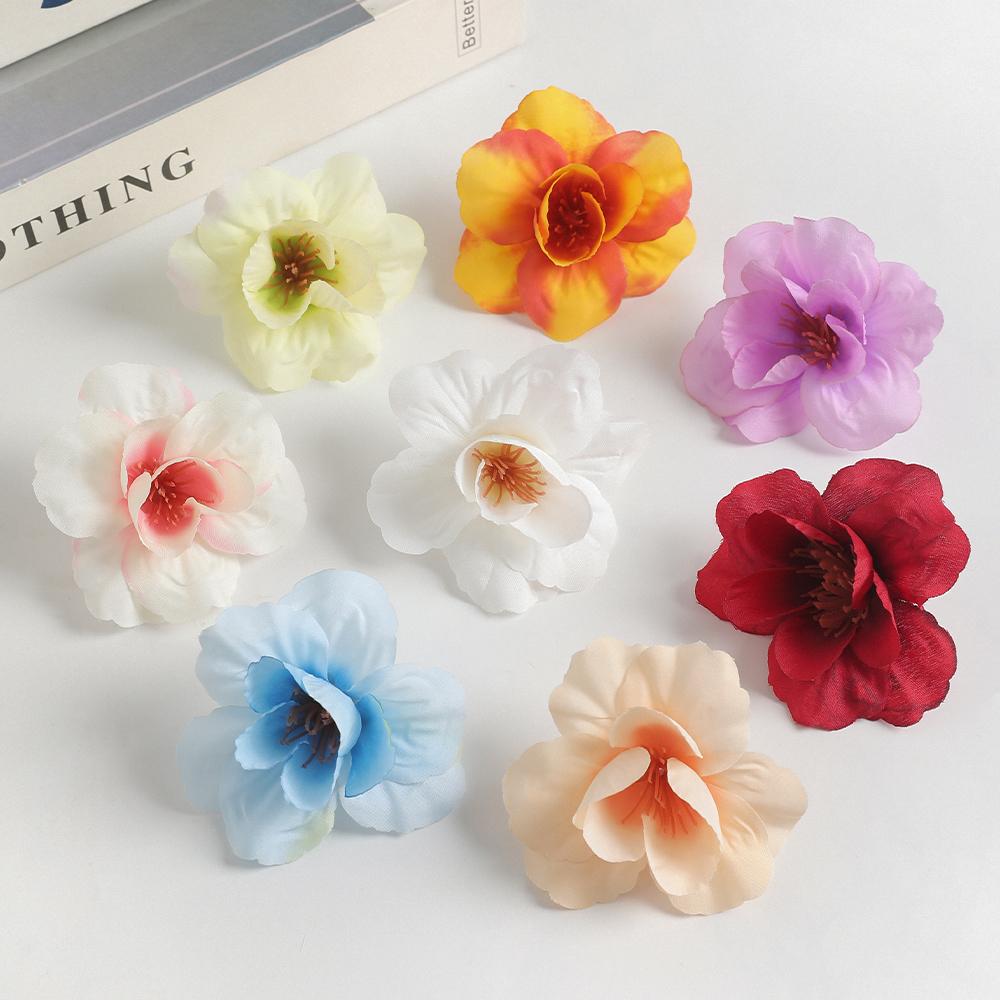 

5/10Pcs Artificial Flowers Silk Fake Flowers for Home Room Decor Wedding Decoration Garden Party DIY Garland Gifts Accessories 5Pcs