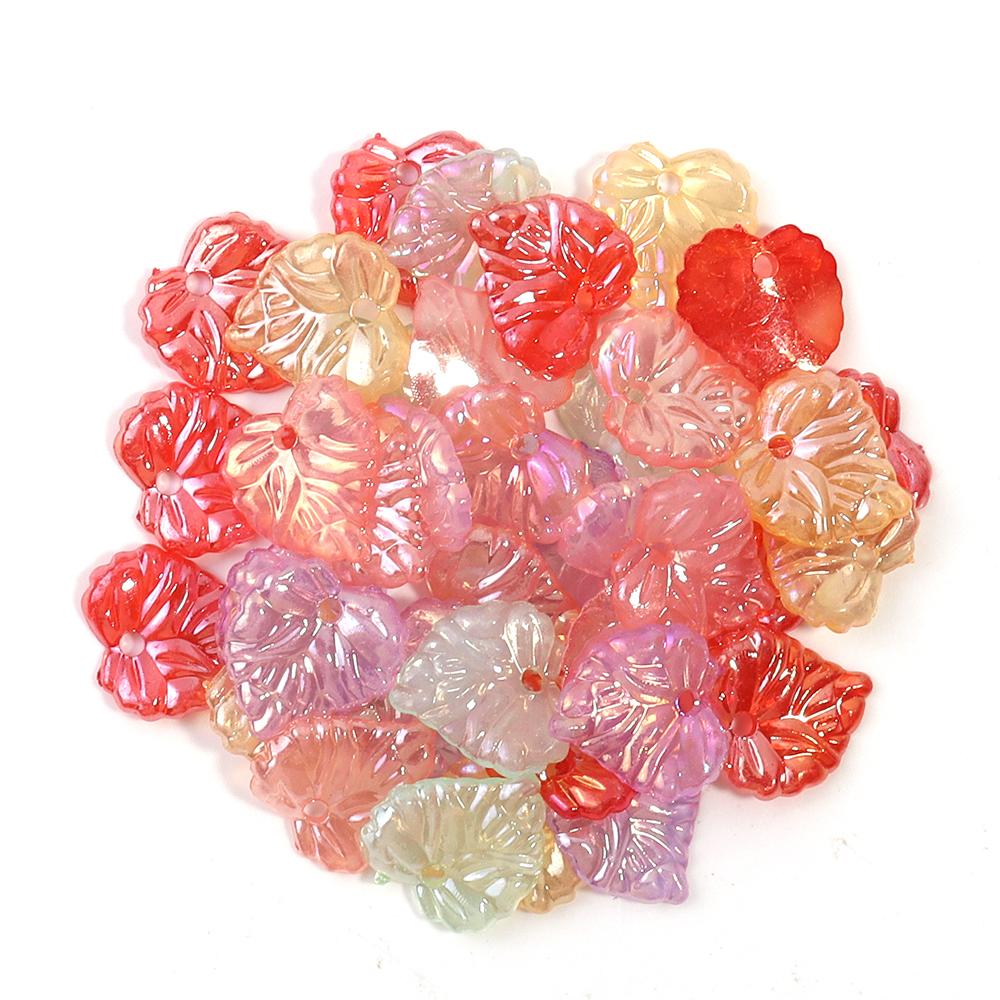 100pcs/lot Candy Color  Acrylic Beads Colorful Multi-shaped Loose Spacer Beads for Necklace Bracelet Jewerly Making Accessories