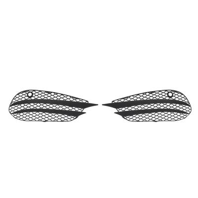 1 Pair Front Bumper Fog Light Grille Cover 2058852523 Stylish Look Protective Fog Light Mesh Grille Insert for C Class