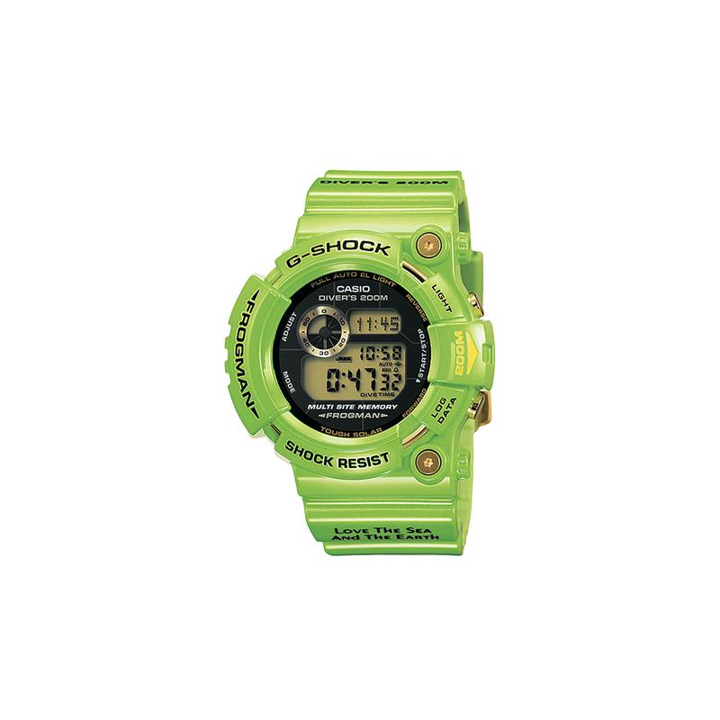

Casio G-SHOCK series FROGMAN series 200 meters waterproof quartz movement resin strap Japanese and Korean watch men s watch black dial GW-200F-3JR чорний